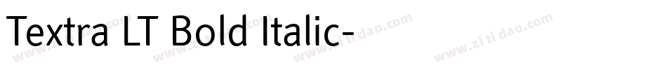 Textra LT Bold Italic字体转换
